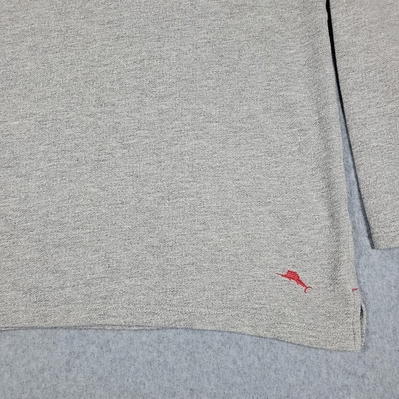 Tommy Bahama Sweatshirt Men's Medium Gray Long Sleeve Pullover Crew Neck Sweater - Picture 3 of 12